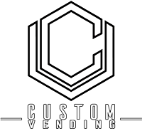 Custom Vending Grayscale Logo